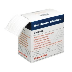 Kompresse Zellstoff Vlies Kompresse EINSEITIG Vlies 10cm...
